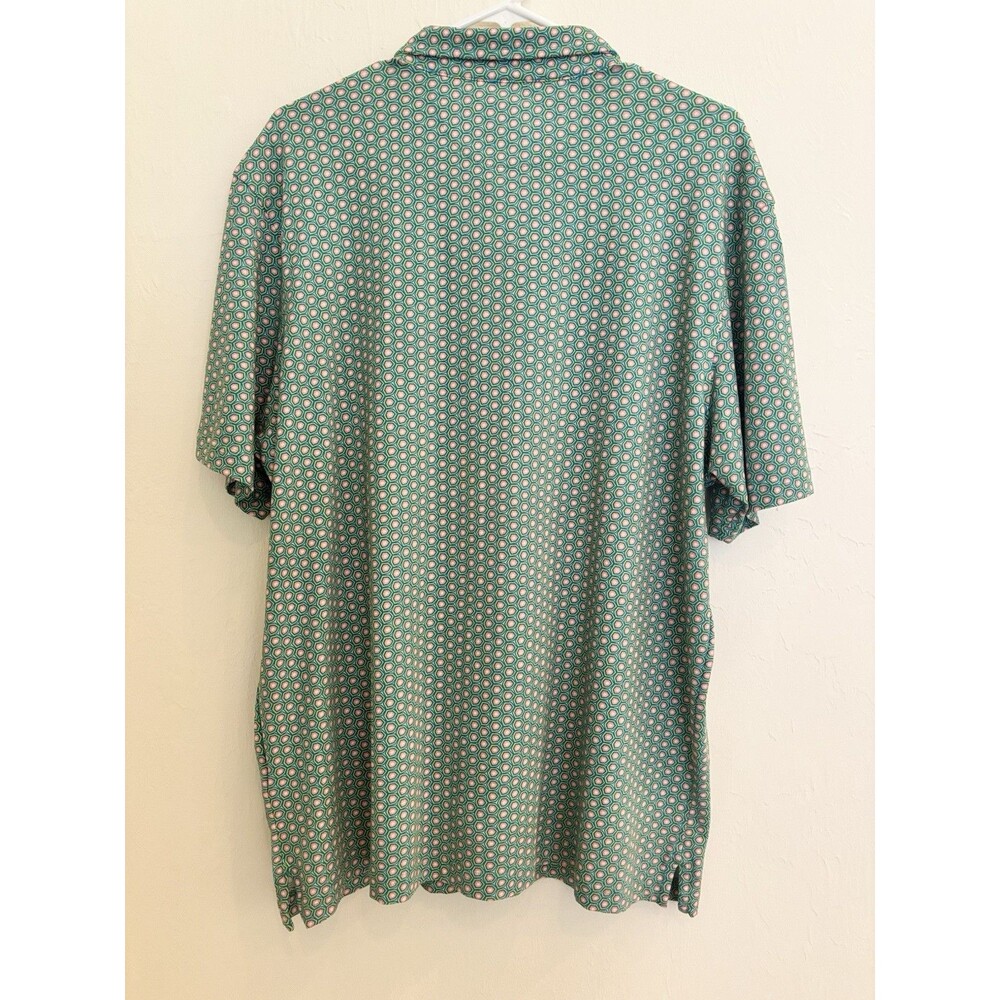 Michael’s Printed Pima Cotton Short Sleeve Performance Full Button Men’s XL Peru - Picture 8 of 9